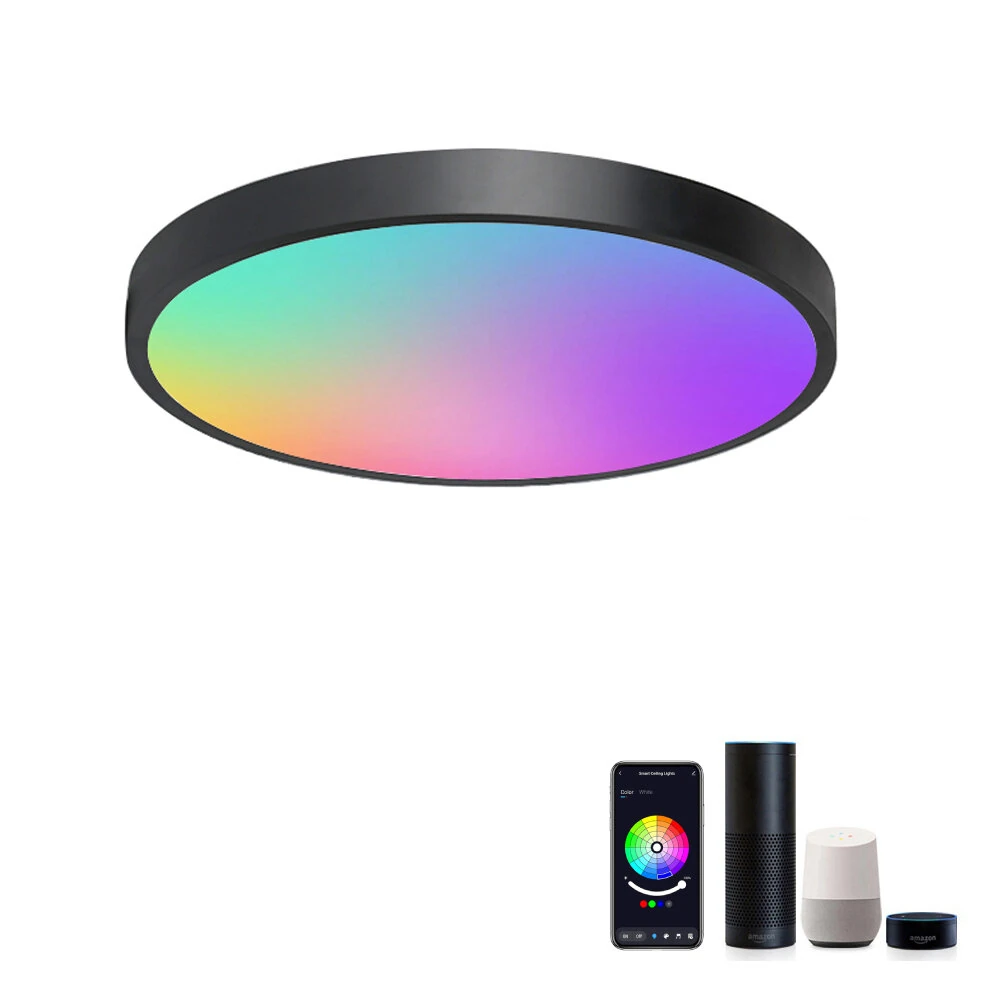 (image for) Gosund LB13 20W Smart Ceiling Light 1600LM RGB+CW LED Ceiling Lamp 30cm Voice Control With Alexa & Google Home
